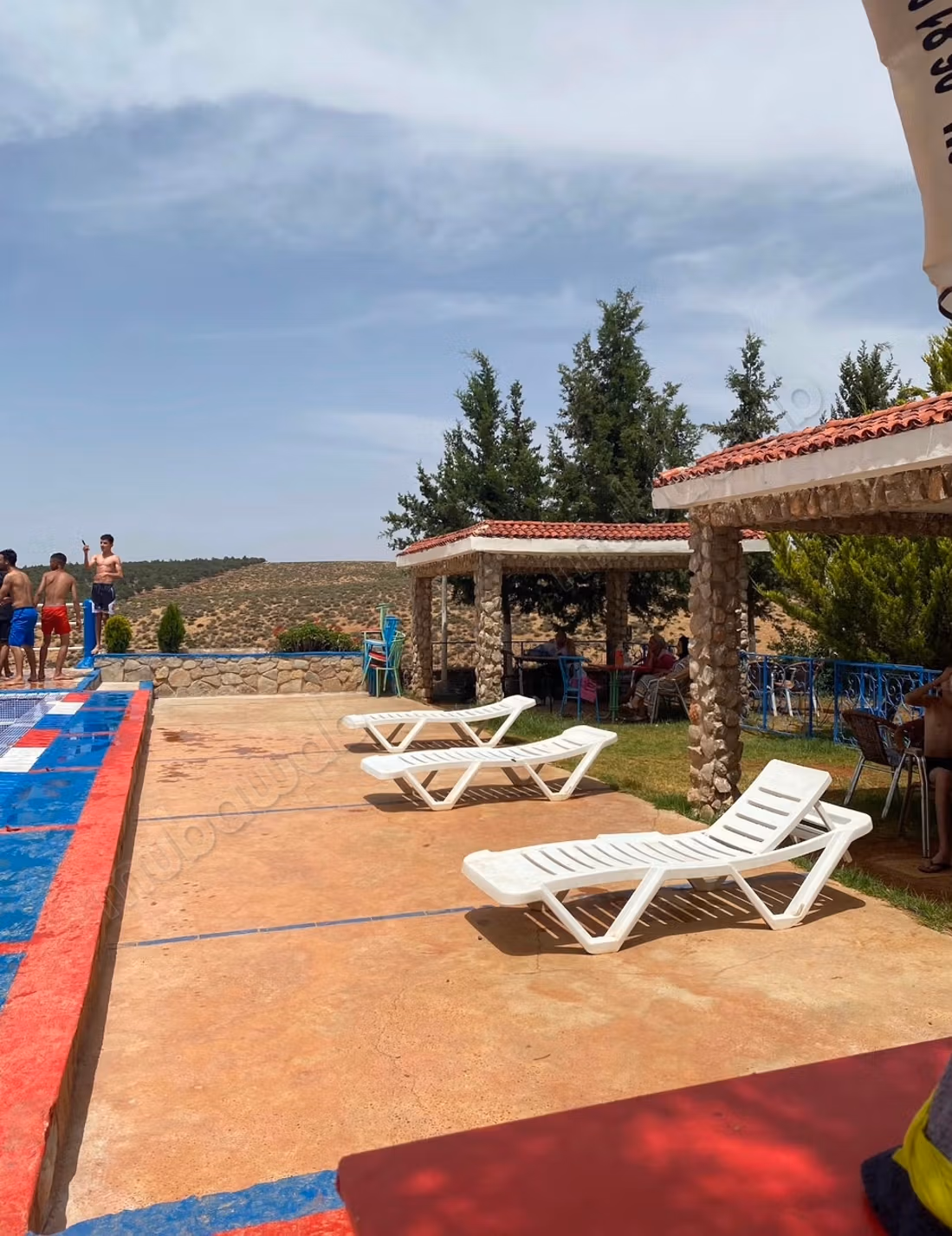 Progetto turistico con Caffè, Villa & Piscina