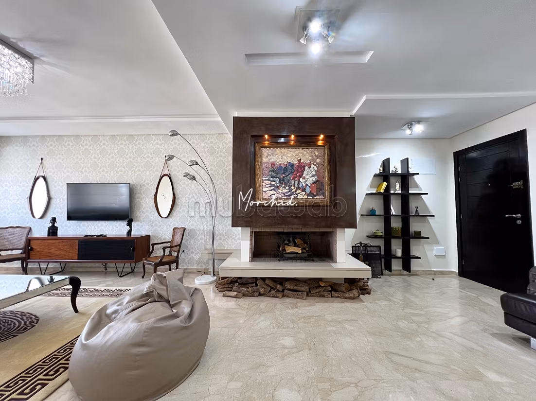 Ain diab, casablanca appartement meuble à louer résidence fermée avec jardin — 6