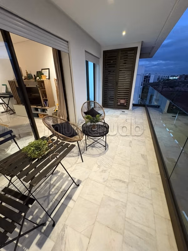 Furnished apartment for rent in Dar Bouazza