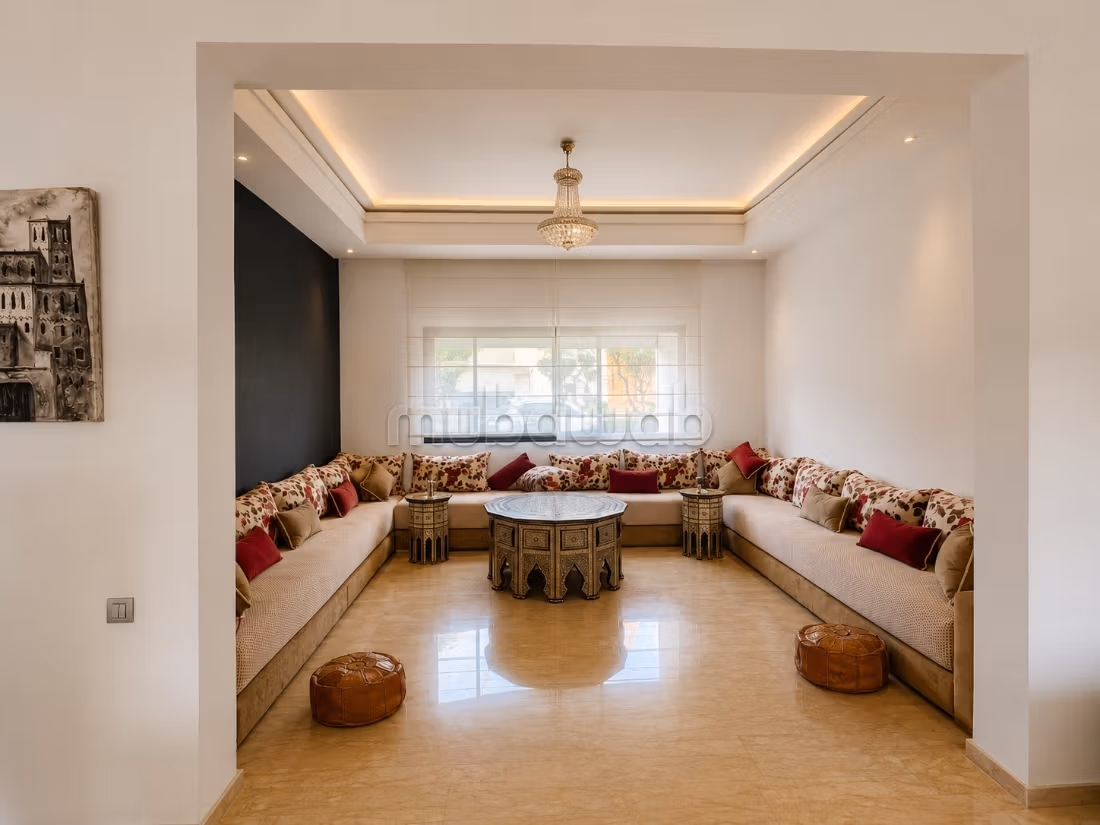 Te koop luxe villa in Dar Bouazza. 3 kamers. Gemeubileerd