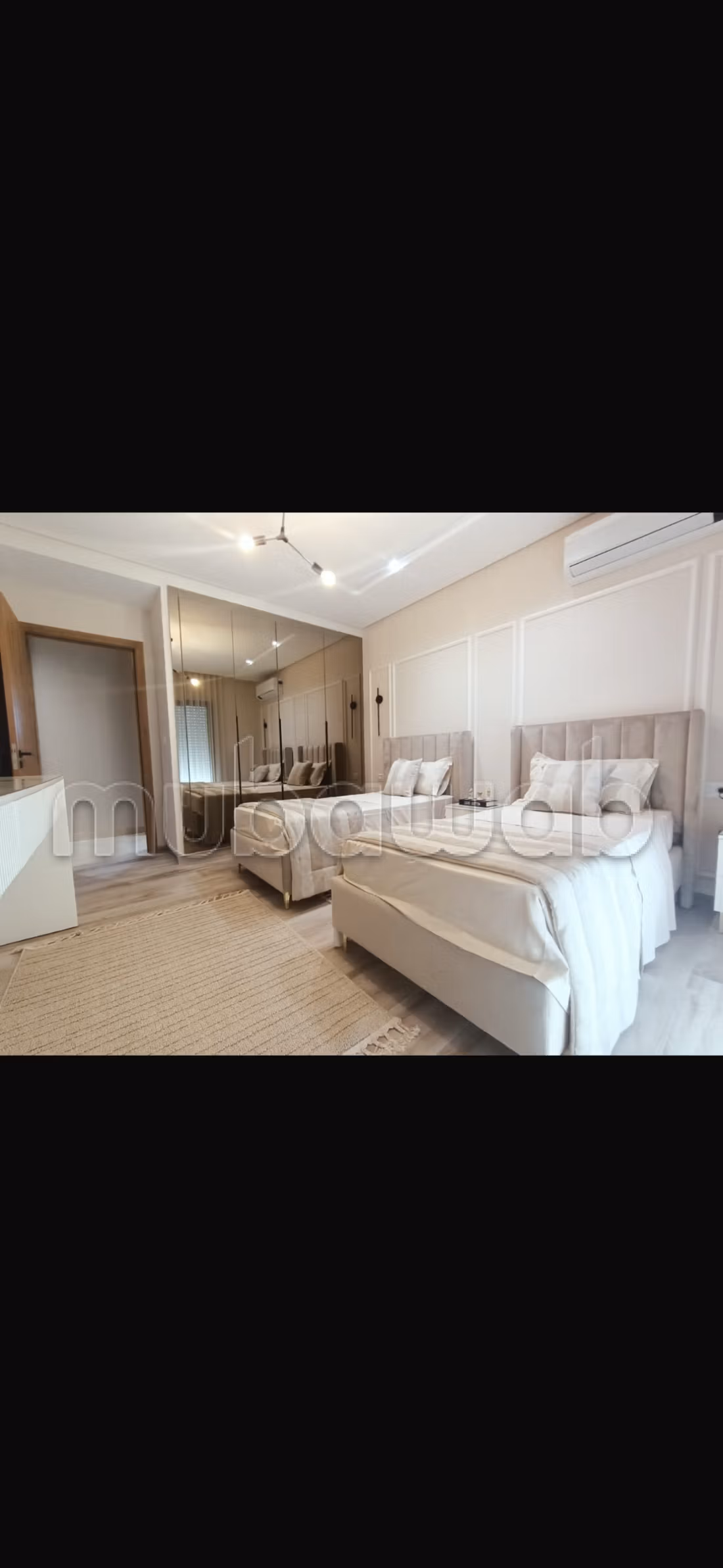 Superbo appartamento arredato in affitto a Les Jardins de Carthage. 2 belle camere. Arredato