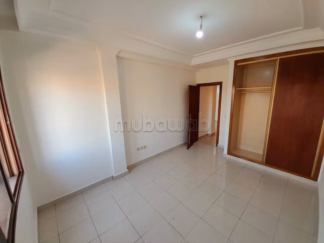Spacious empty apartment with 2 bedrooms and living room for rent
