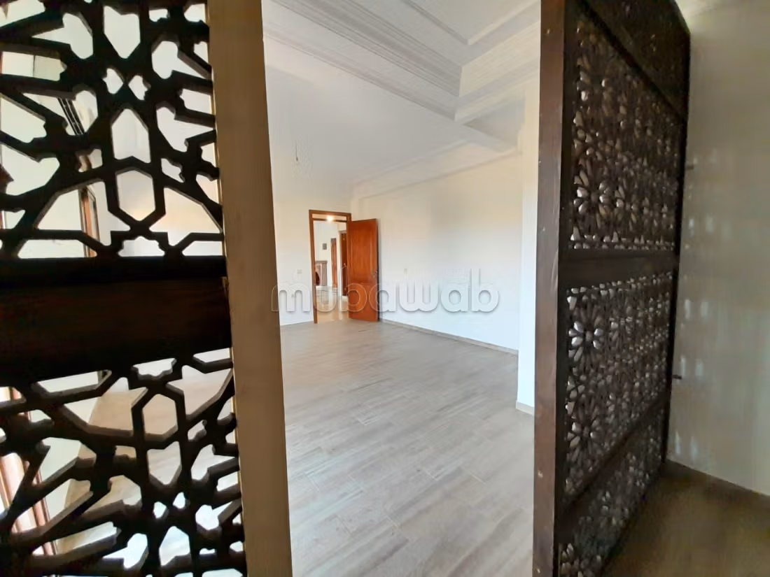 Spacious empty apartment with 2 bedrooms and living room for rent