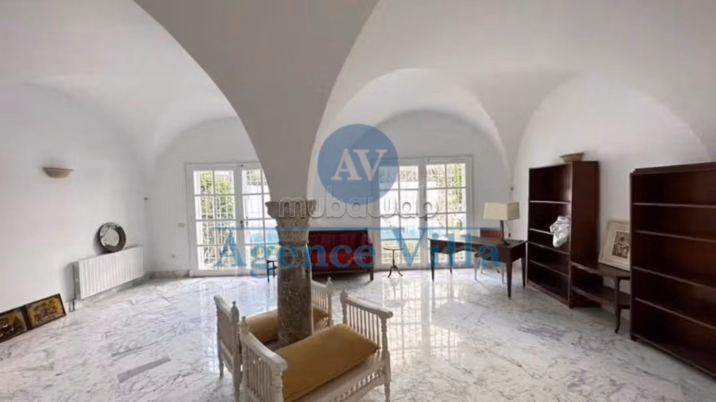 For rent a villa with pool in Carthage Amilcar