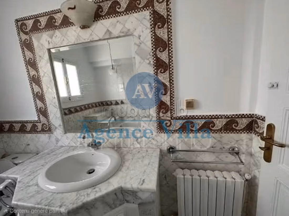 For rent a villa with pool in Carthage Amilcar