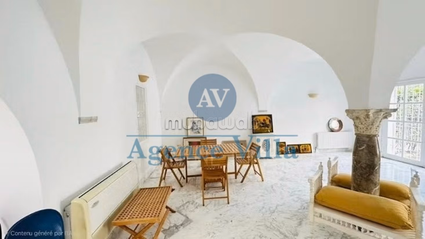 For rent a villa with pool in Carthage Amilcar