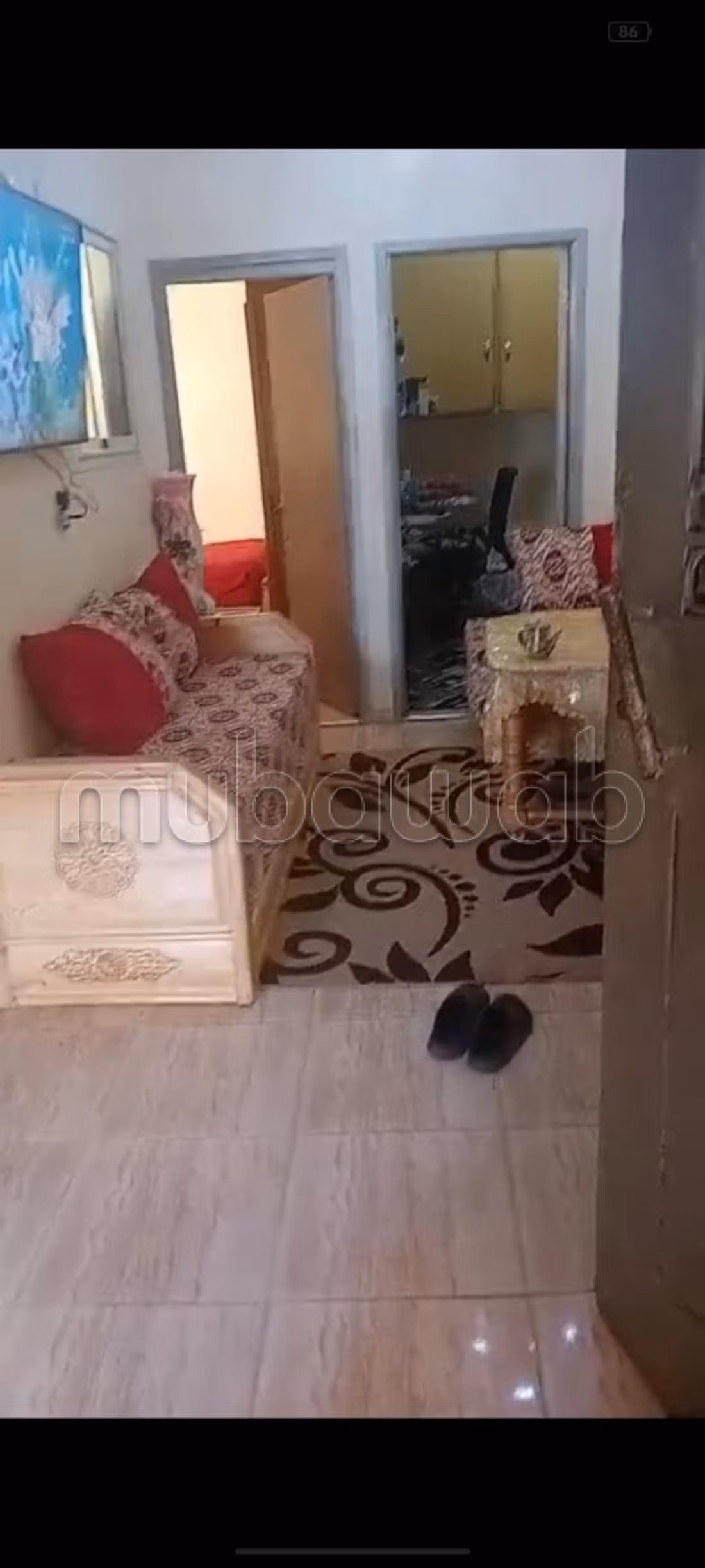 Bel appartement à vendre à Ouled Moussa. 2 pièces. Salon traditionnel, antenne parabolique générale