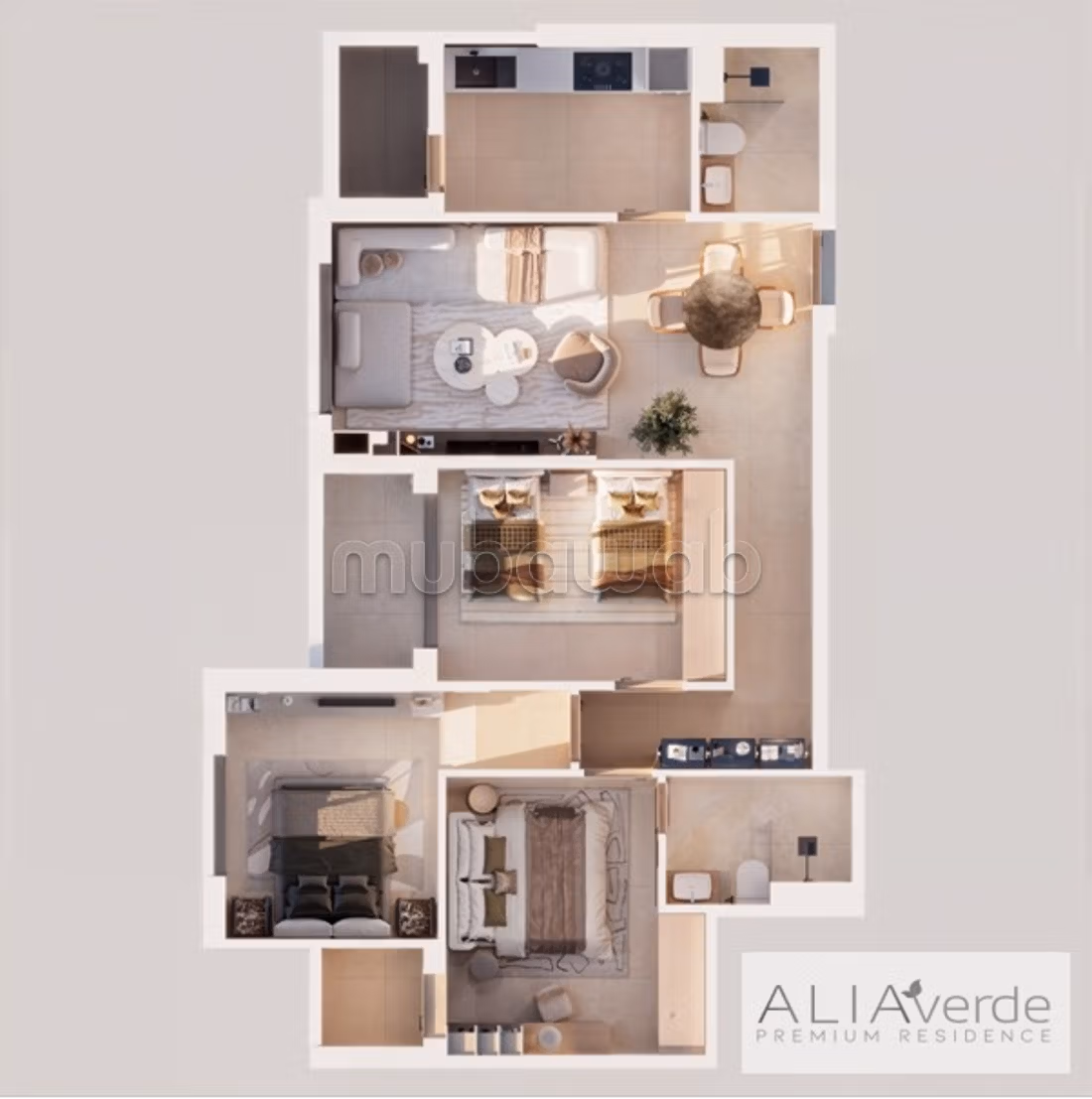Appartement 86 m² à Aharrarine — 2
