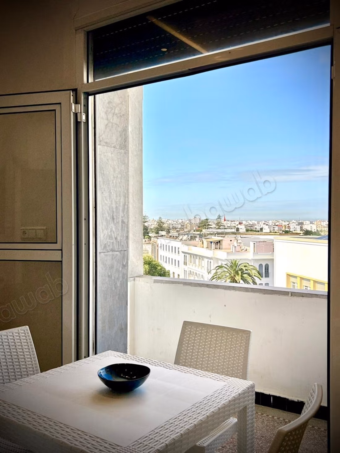 In affitto – Superbo appartamento in stile Art Déco arredato con terrazza panoramica sulla Medina di Rabat