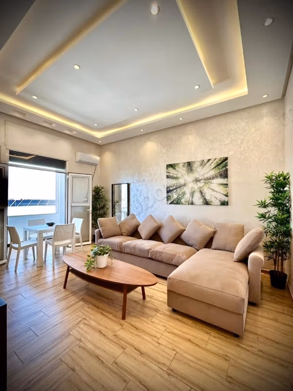 En alquiler – Superbe apartamento Art Déco amueblado con terraza panorámica sobre la Medina de Rabat