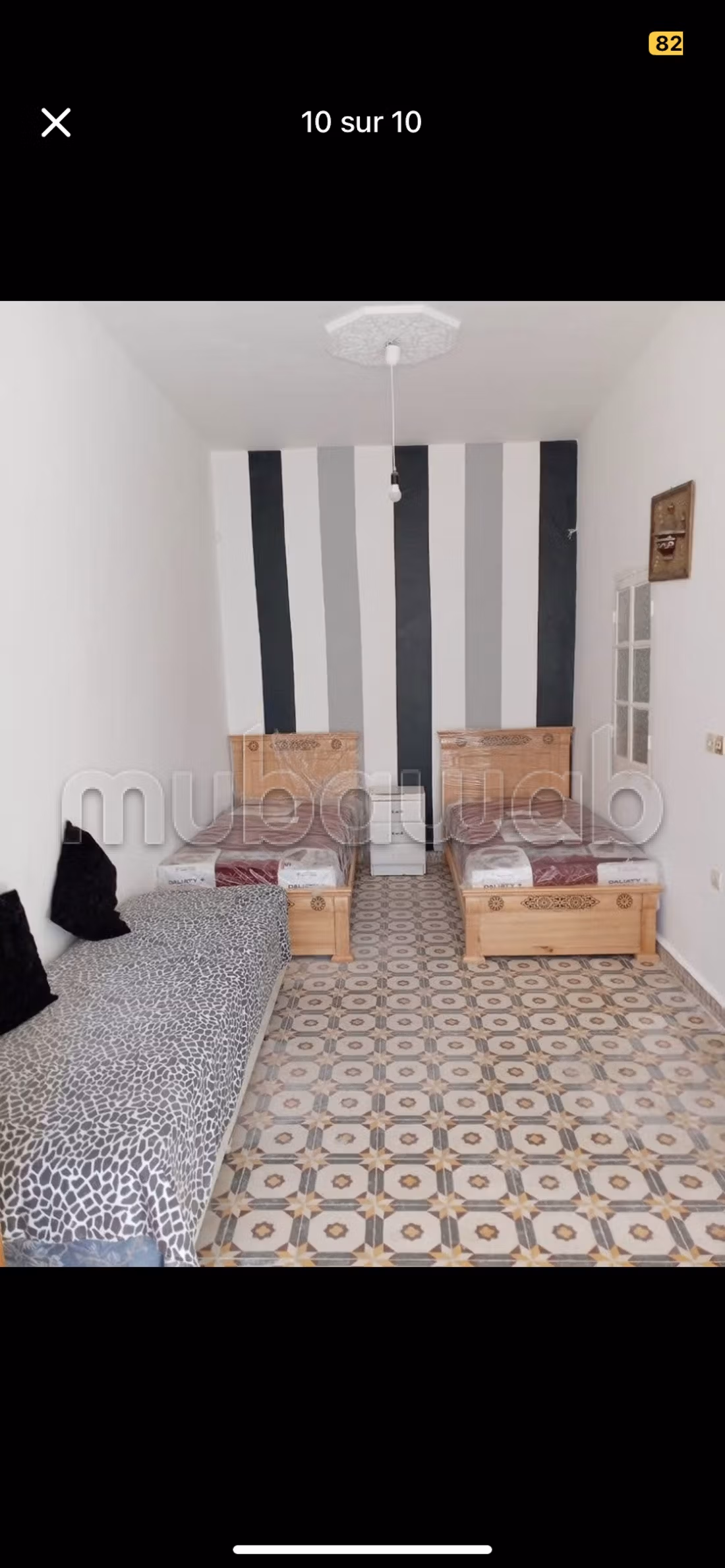 Affitta questo appartamento a Mounia. Superficie di 106 m². Ben arredato