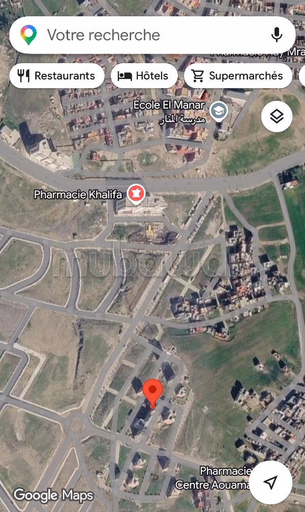 Venta de terreno en Aouama Gharbia. Superficie total 125 m²