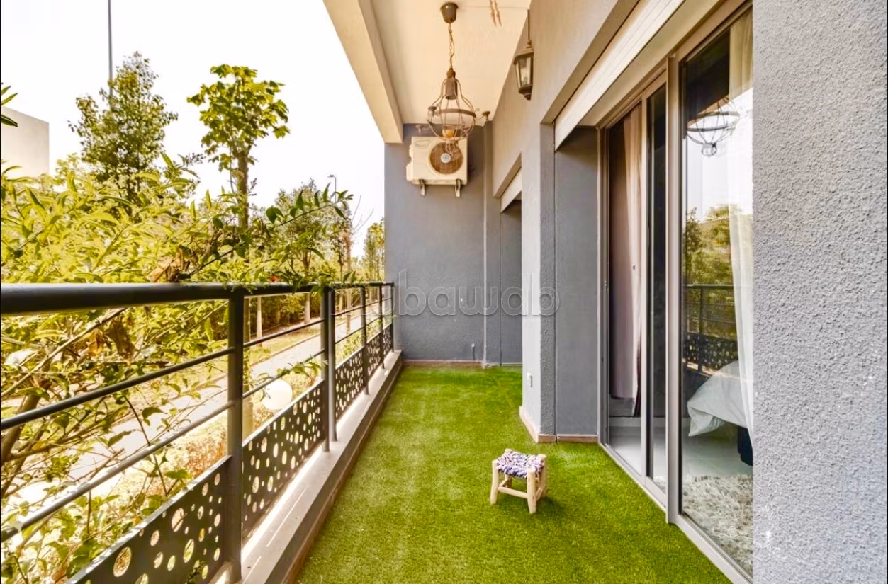 Affitta questo appartamento a El Mansouria. Superficie totale 80 m². Arredato