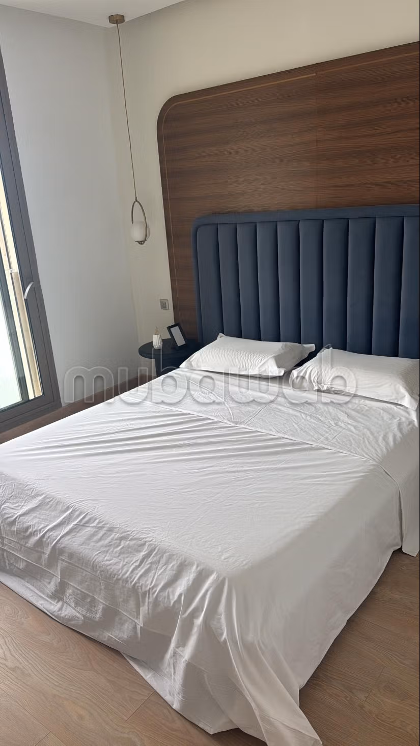 Beautiful apartment for rent in Souissi. 2 pleasant bedrooms. Air conditioning and fireplace