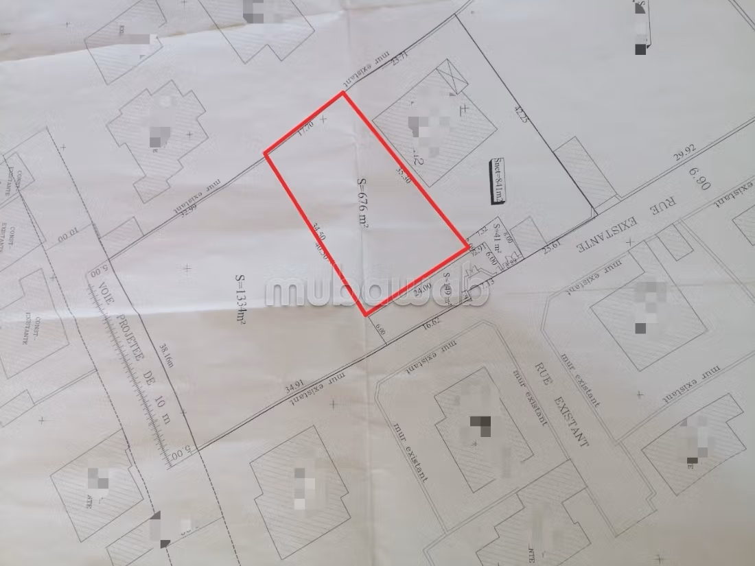 Terrain 676m for sale - El Ain Road Km 4