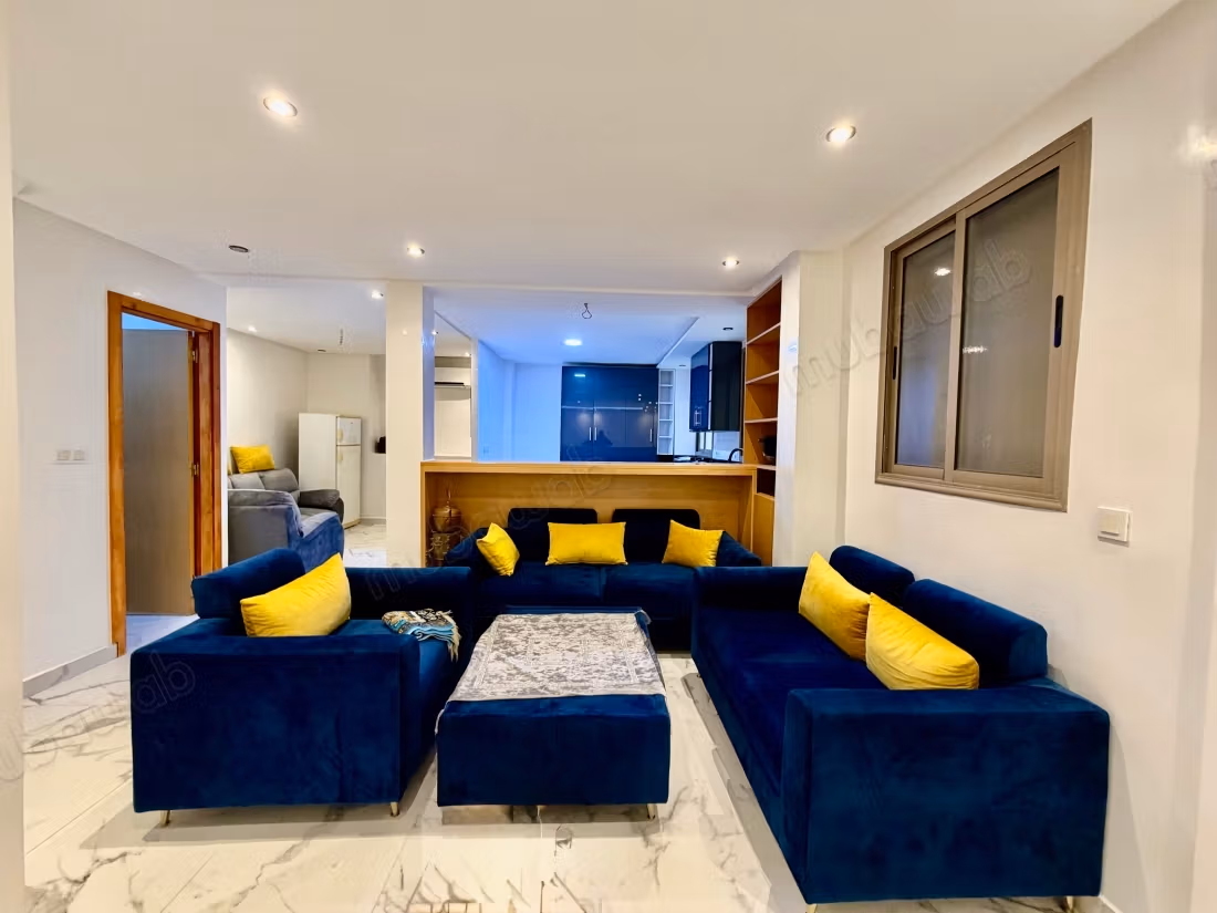 Duplex en vente à proche de l’aéroport de Marrakech. Superficie 134 m². Porte blindée et résidence sécurisée — 6