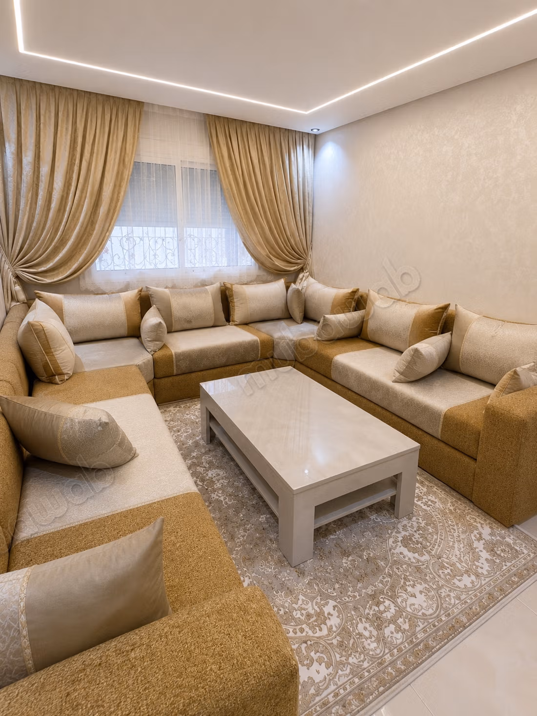 À vendre : un appartement à Bir Ghazi. Superficie totale 98 m². Meublé — 4