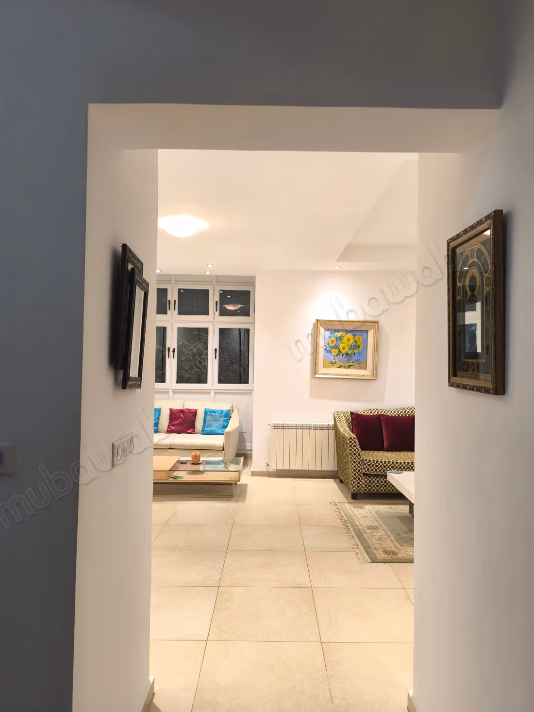 Très bel appartement en location à Gammarth Supérieur. Surface totale 150 m². Bien meublé