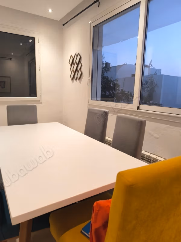 Très bel appartement en location à Gammarth Supérieur. Surface totale 150 m². Bien meublé