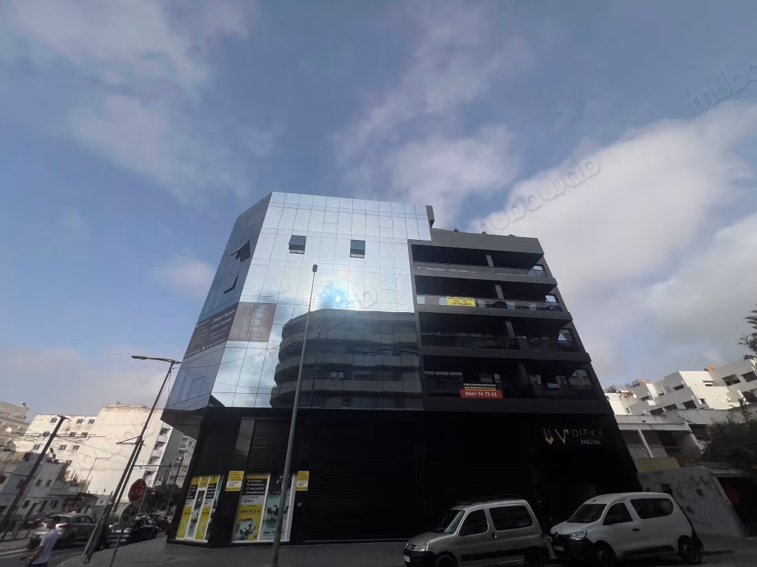 Plateau bureaux neuf 65m² Angle Anoual Abdelmoumen