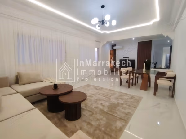Joli Appartement Moderne Meublé à Louer – Guéliz