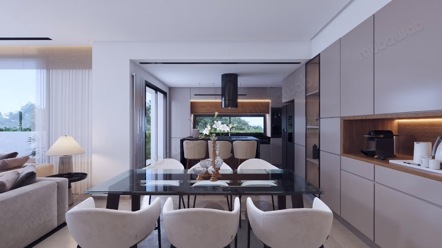Villa AZUR, contemporary recently completed