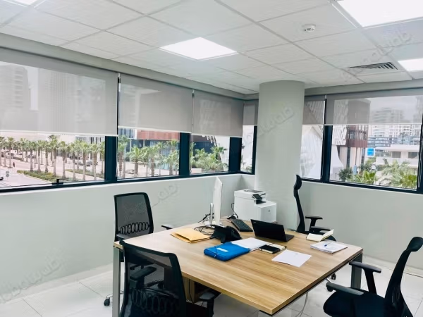 Premium office space of 153 m² arranged and equipped Plug & Play for rent in CFC