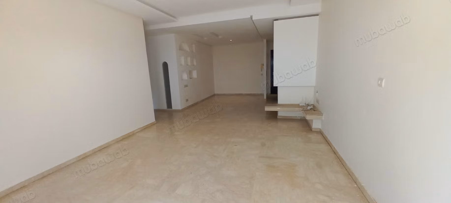 Location APPT en Rez de Jardin à Ain Diab. 3 chambres. Espaces verts et ascenseur