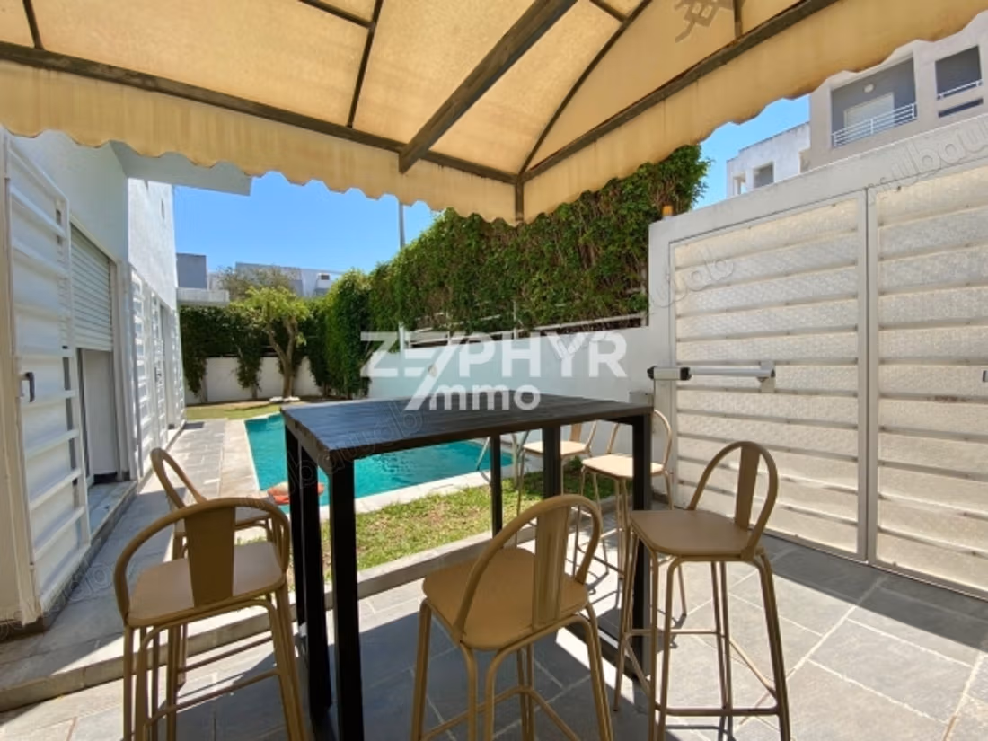 For rent semi-detached villa S4 empty in La Marsa with pi