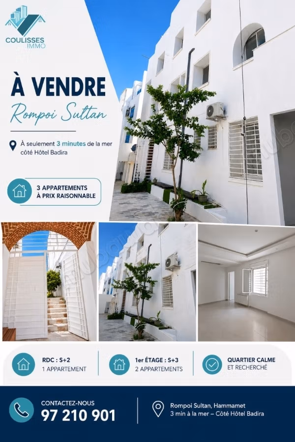 For Sale 3 Apartment
