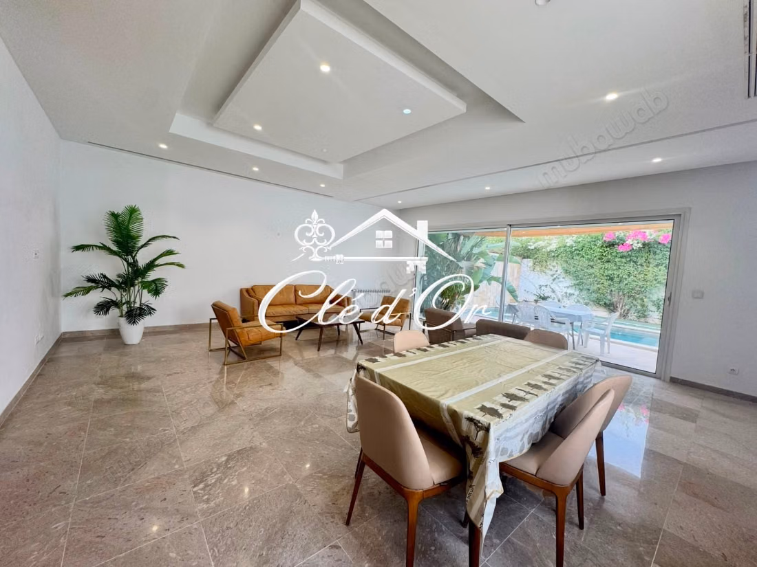 Villa in affitto con piscina a Gammarth