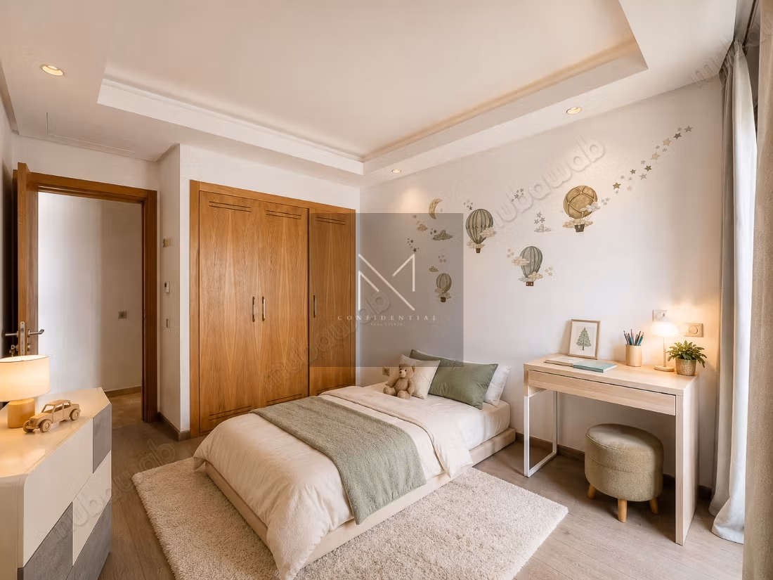 Appartamento arredato con 2 camere da letto in affitto, Bourgogne Casablanca, 94 m² in una recente residenza
