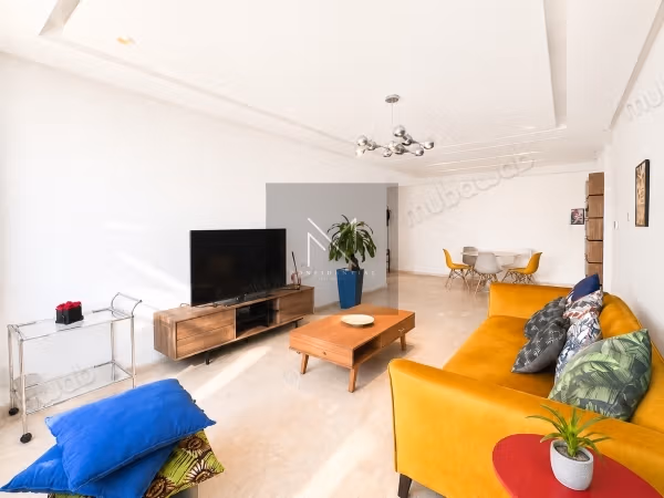 Appartamento arredato con 2 camere da letto in affitto, Bourgogne Casablanca, 94 m² in una recente residenza