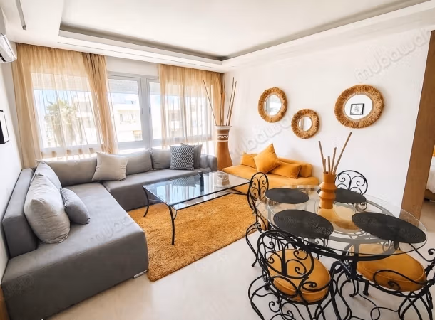 Appartement te huur in Agdal. Oppervlakte van 65 m². Gemeubileerd