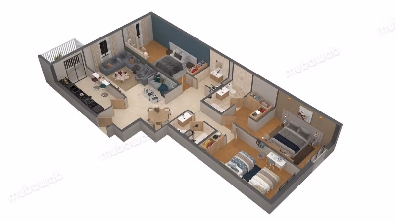 Appartement neuf pour location long terme