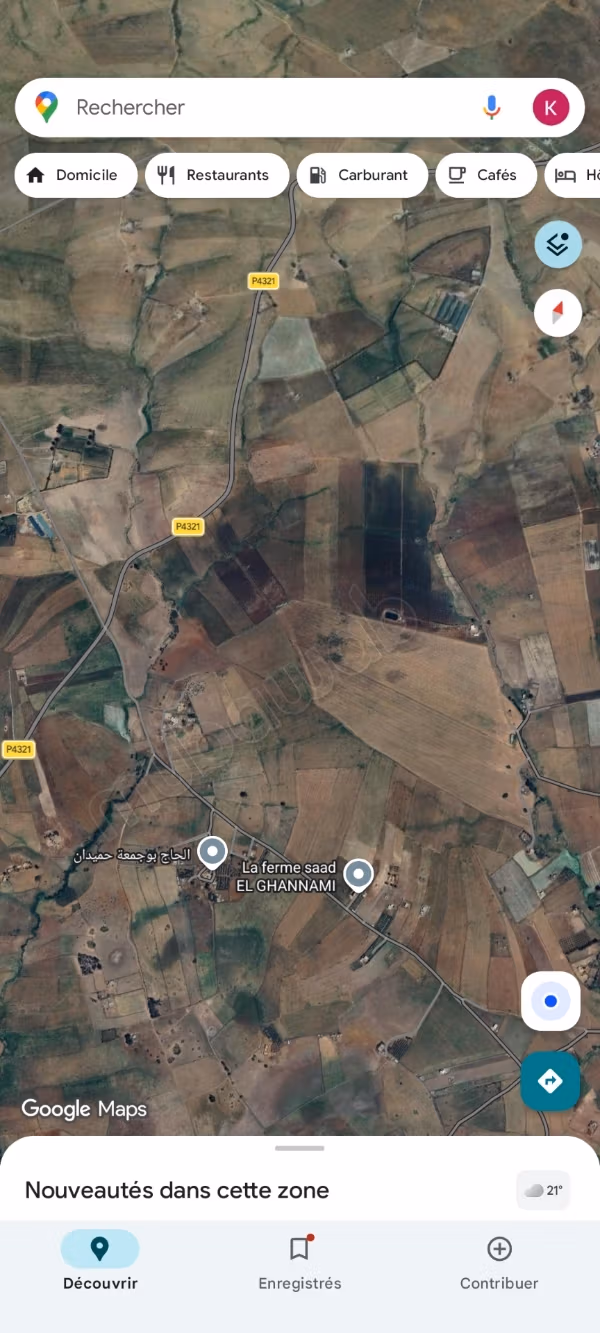 Beau terrain à la vente à Tifelt. 
Surface totale 160000 m²