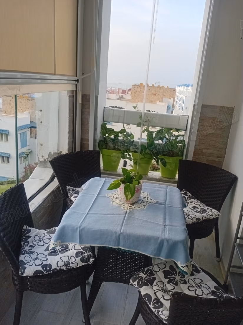 Holiday apartment for rent in M'Diq. 2 beautiful bedrooms. Pool and concierge service