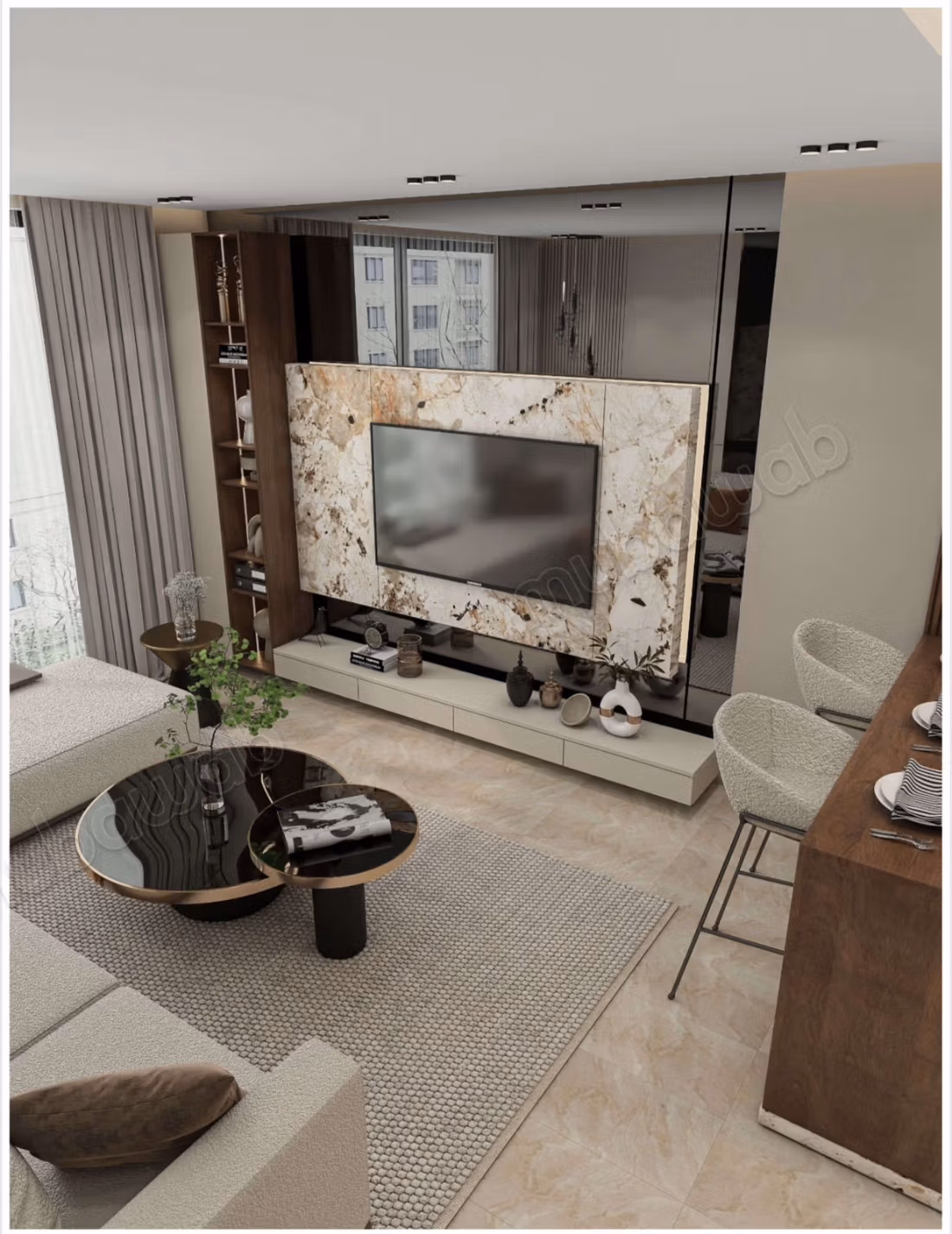 Projet neuf studio haut standing