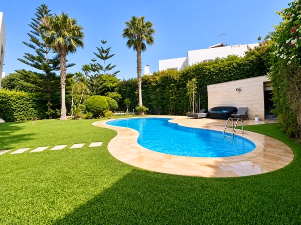 Luxurious furnished villa of 1000 m² for rent in Californie with swimming pool, large garden and swimming pool