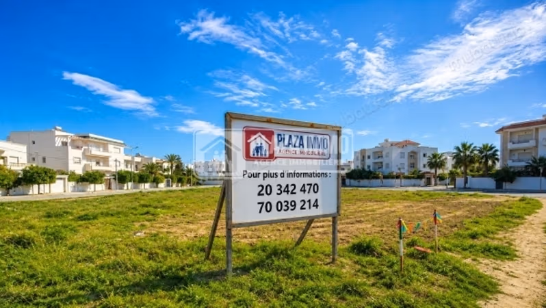 A vendre 2 lots de terrain cité les pins la marsa