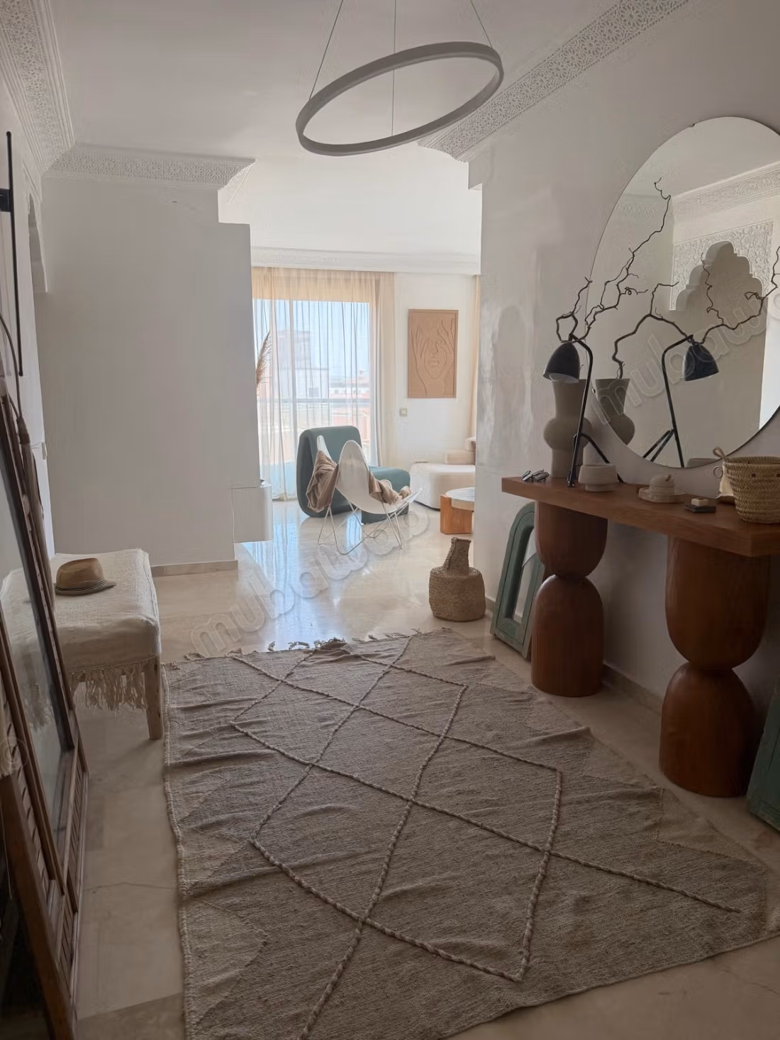 Affitta questo appartamento a Guéliz. Superficie di 128 m². Ben arredato