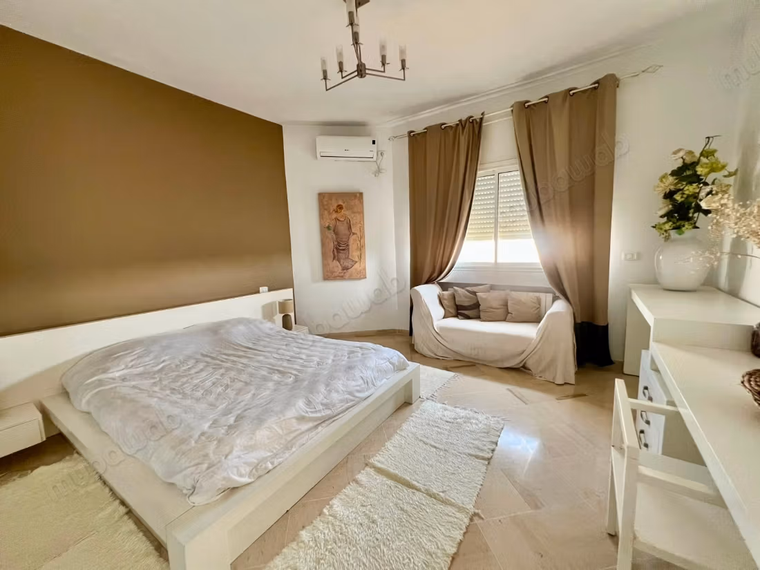 Furnished Villa Floor S3 with Rooftop, Marsa
