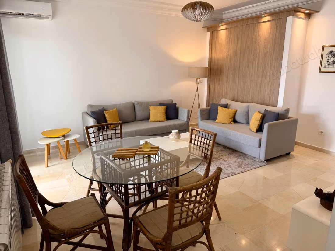 Appartamenti in affitto a La Marsa. Dimensione 60 m². Porta robusta, sistema di parabola satellitare generale