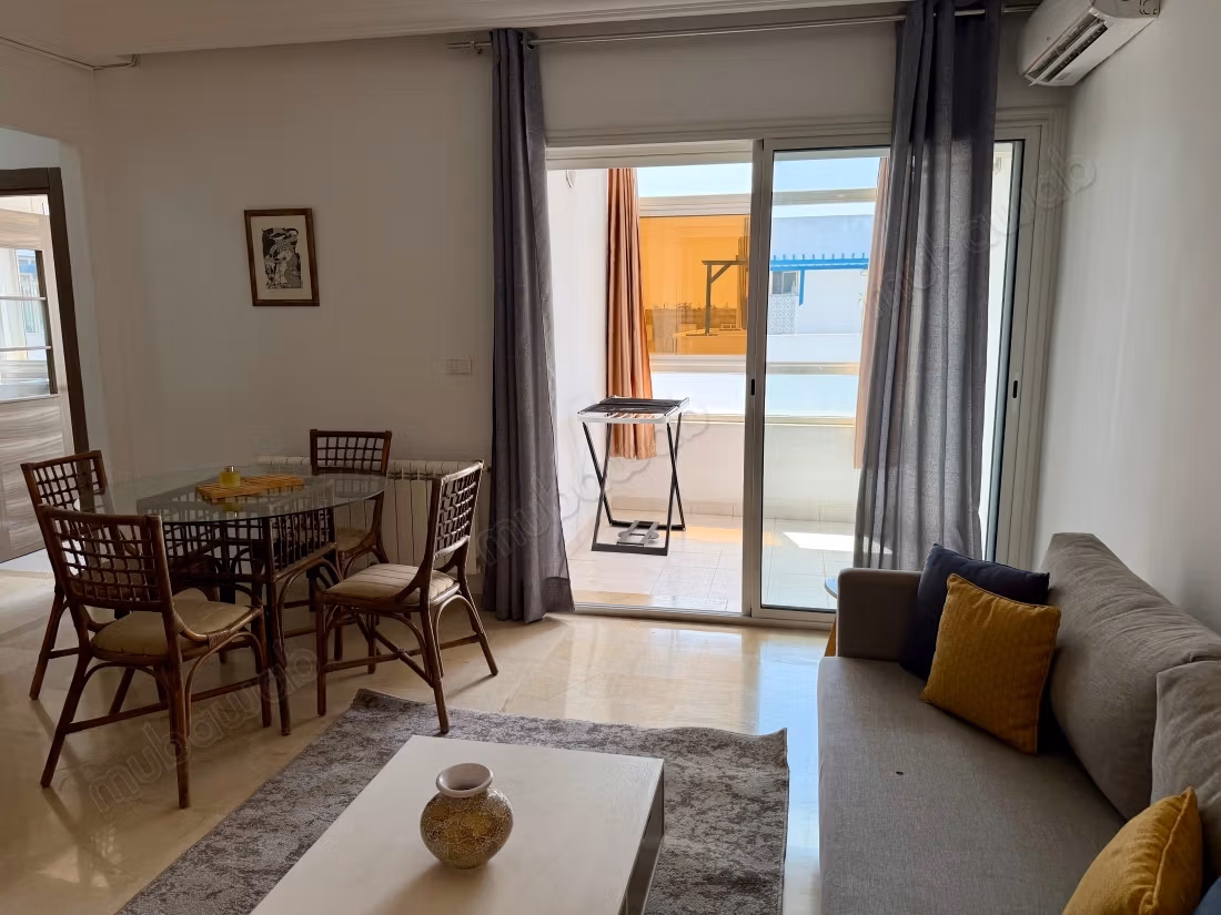 Appartamenti in affitto a La Marsa. Dimensione 60 m². Porta robusta, sistema di parabola satellitare generale
