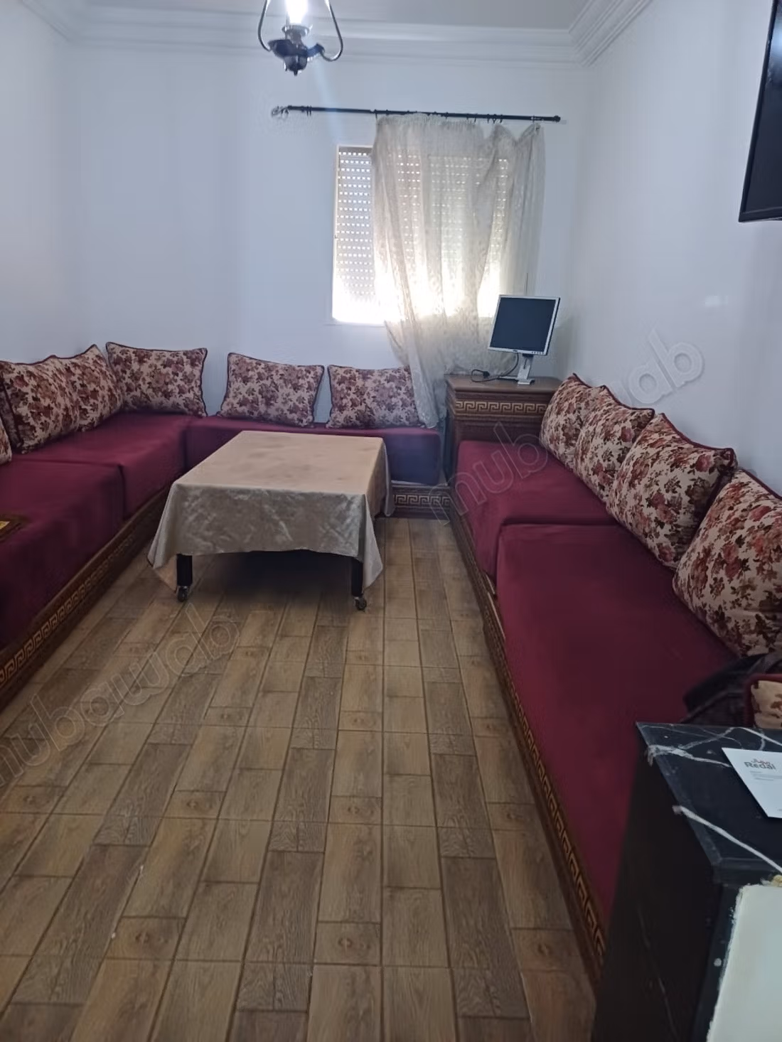 Bellissimo appartamento in affitto a Sala el Jadida. 2 stanze. Ben arredato