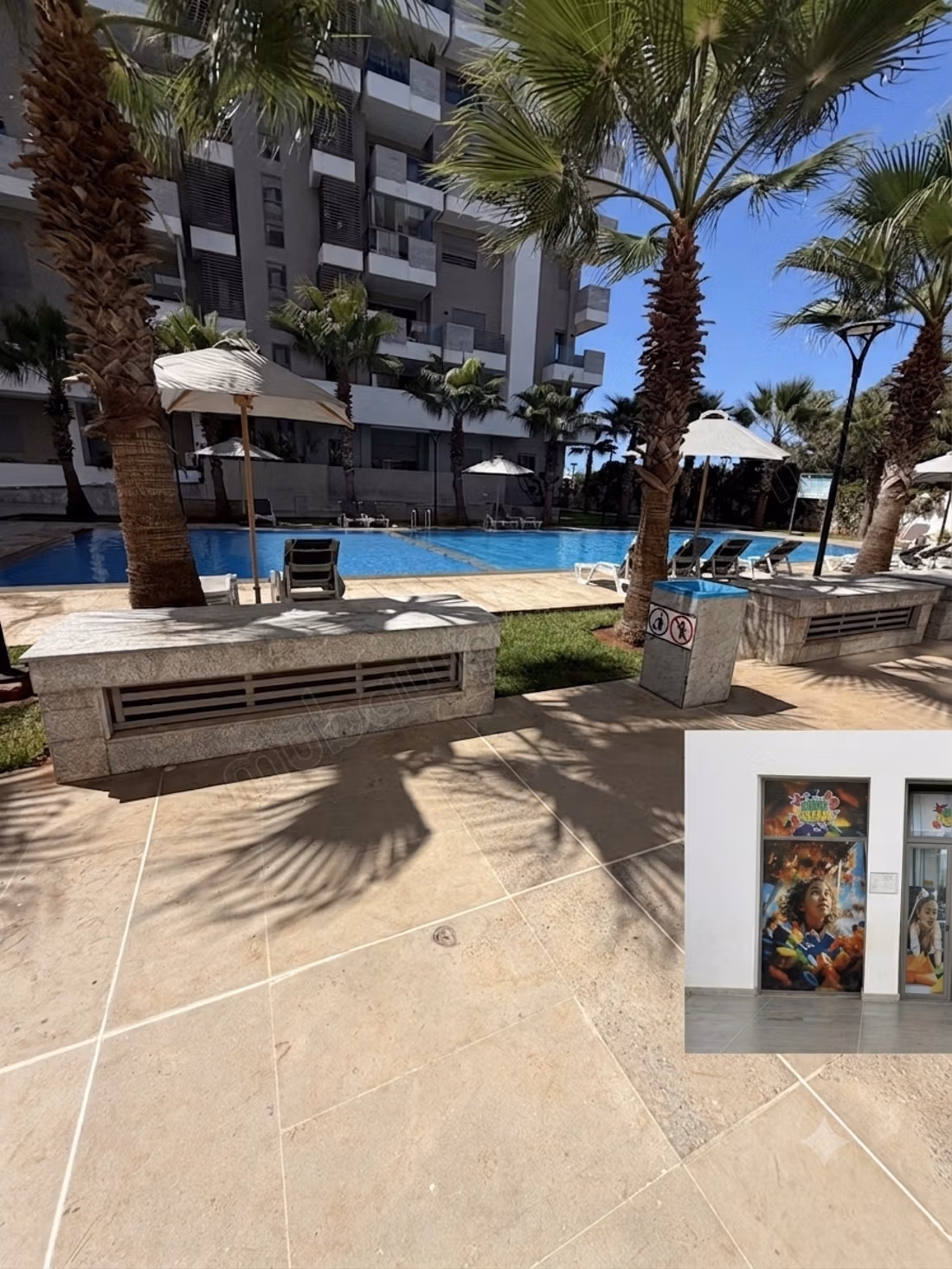 Bellissimo appartamento in affitto a Casablanca Finance City. Superficie 180 m². Ben arredato