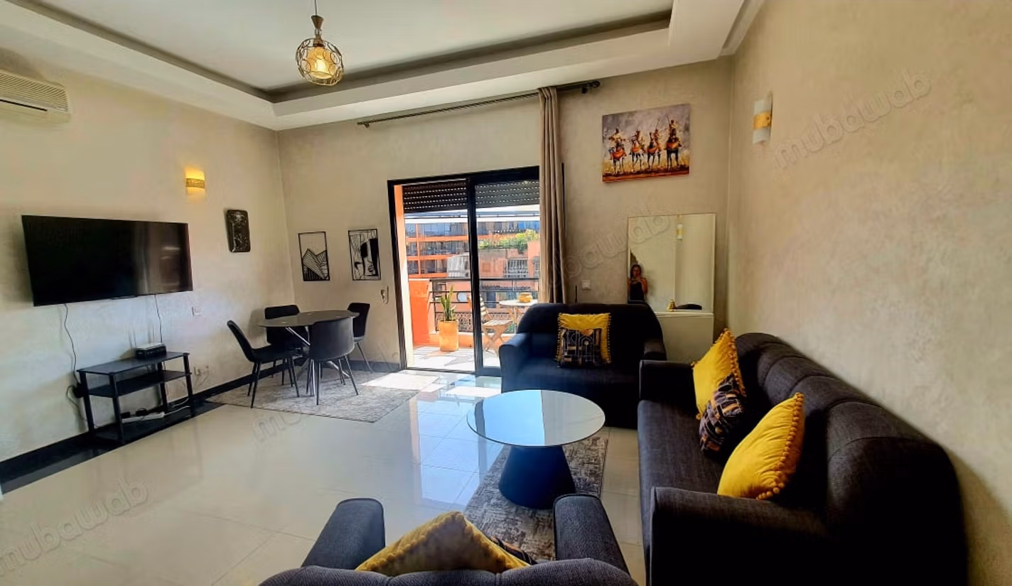 Vend appartement à Guéliz. 
1 Pièce. 
Bien meublé