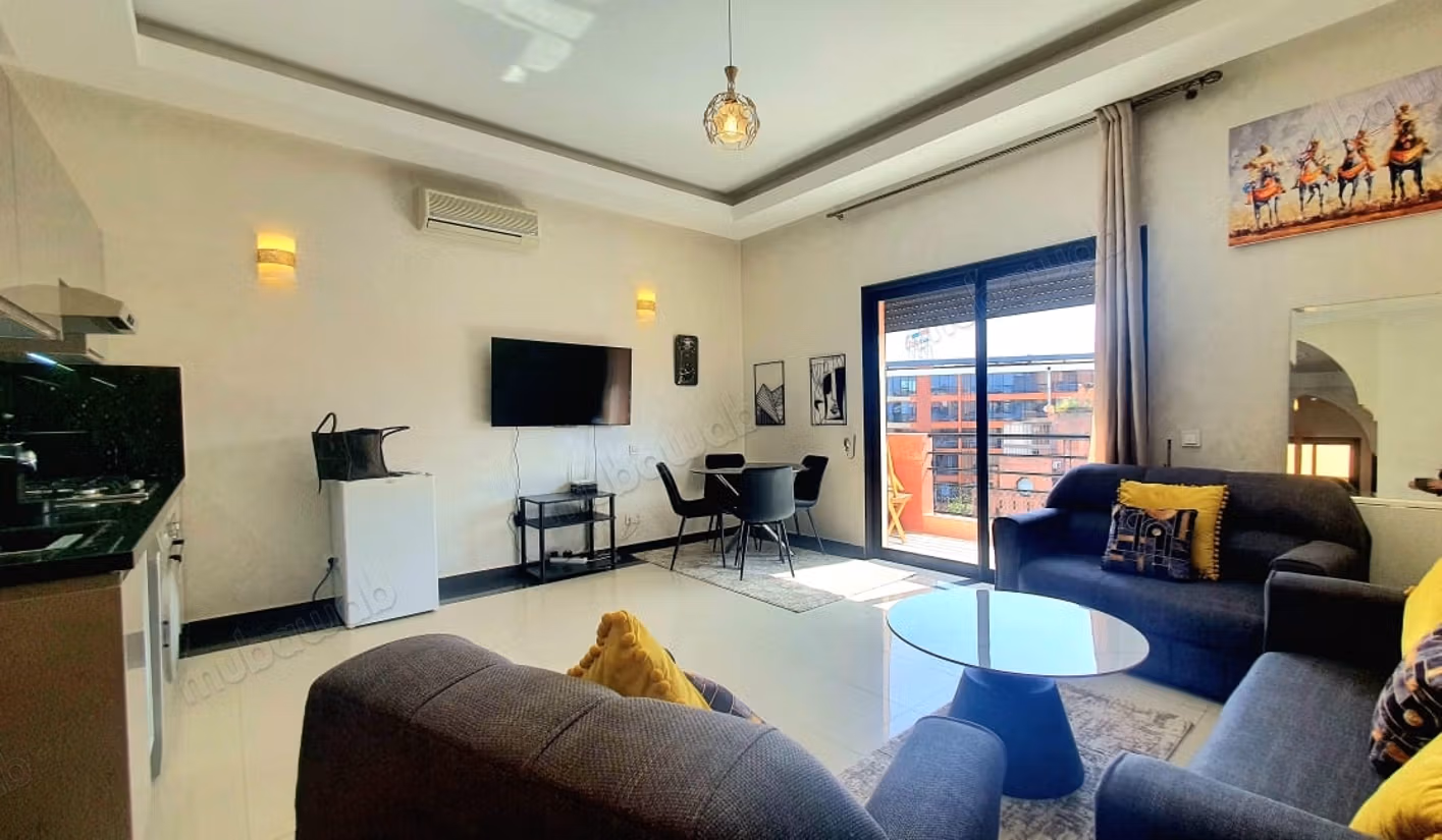 Vend appartement à Guéliz. 
1 Pièce. 
Bien meublé