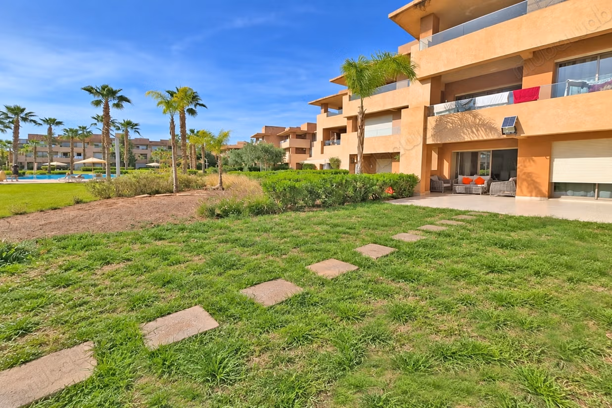 Appt meublé 2 Chambres, rez dz jardin, Piscine,