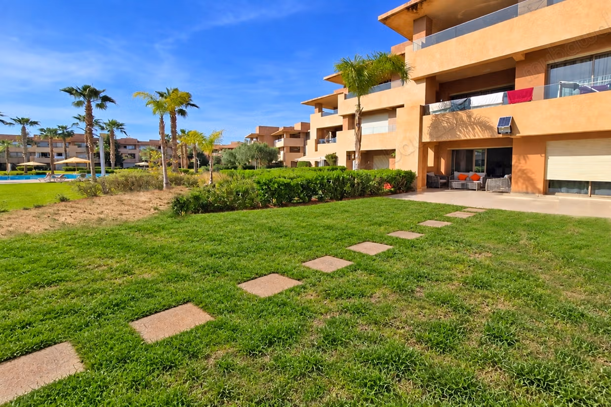 Appt meublé 2 Chambres, rez dz jardin, Piscine,